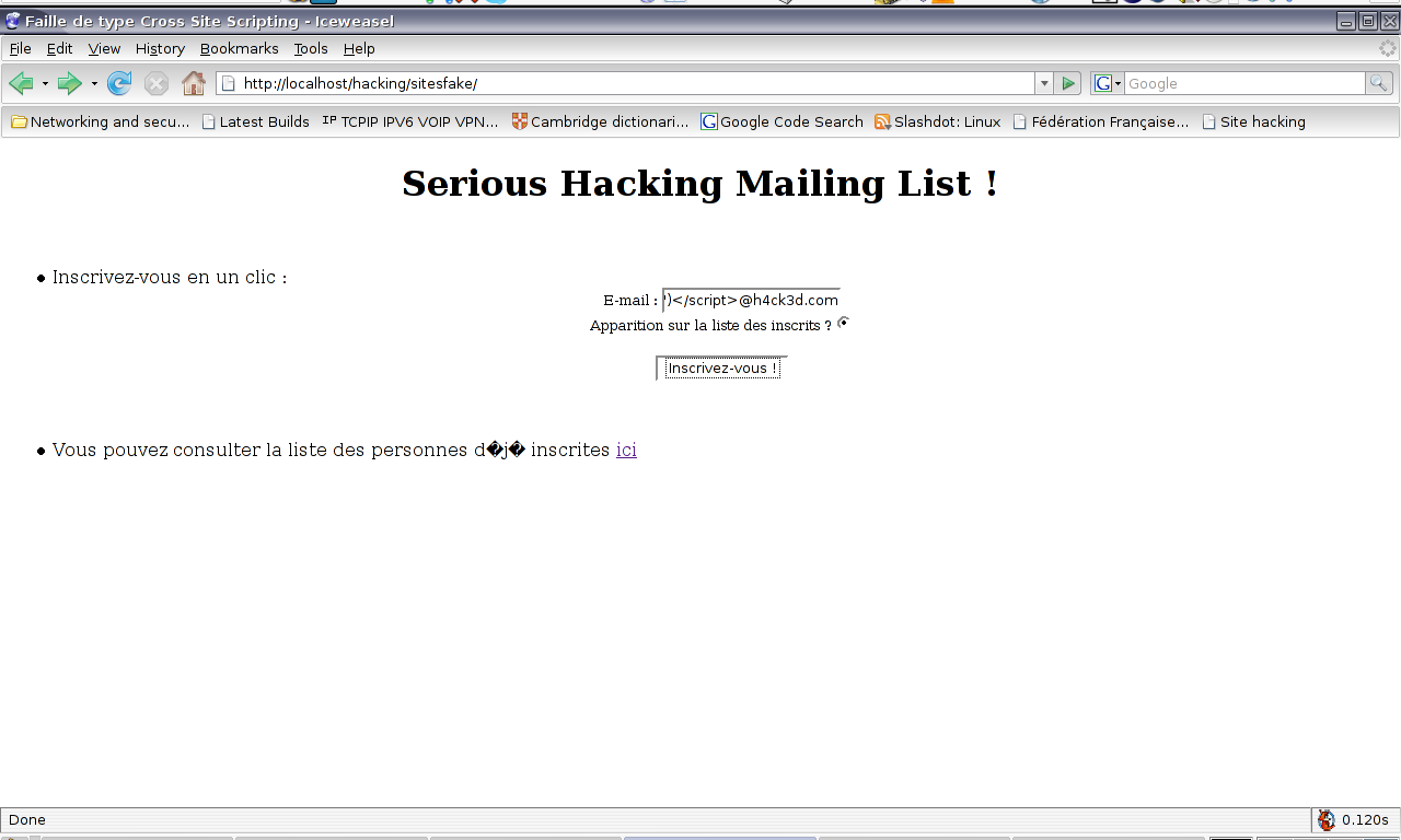 hacking with XSS Cross Site Scripting par serious hack