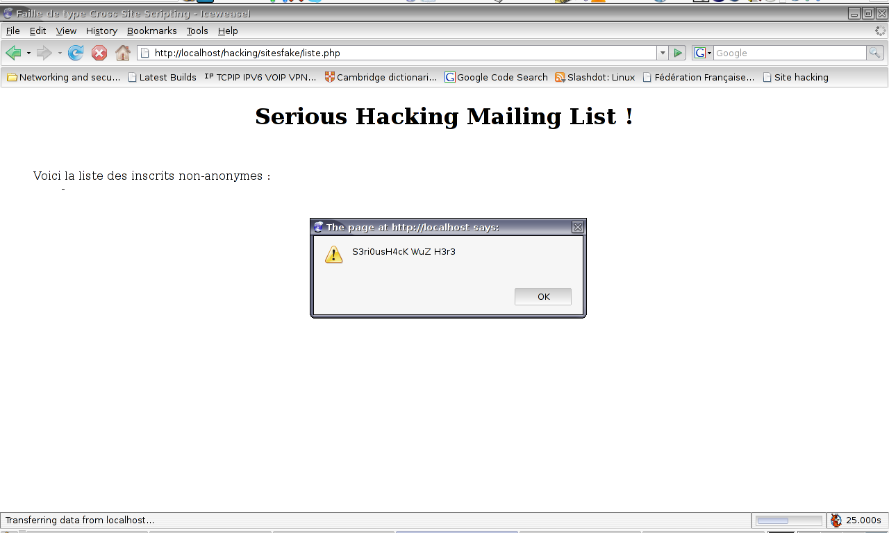 hacked by XSS Cross Site Scripting